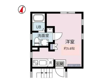 PASEO白山(ワンルーム/4階)の間取り写真