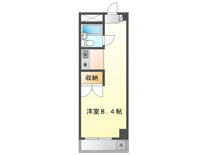 第5東洋ビル(ワンルーム/4階)の間取り写真