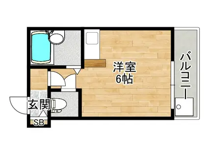 イーズマンションV(ワンルーム/3階)の間取り写真