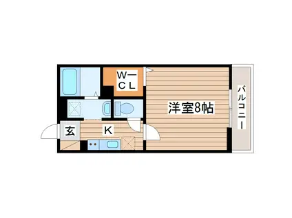 D-ROOM土樋(1K/3階)の間取り写真