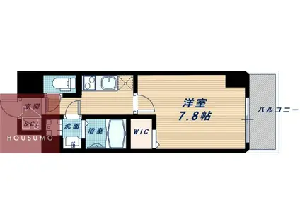 ECORO TOYONAKA(1K/3階)の間取り写真