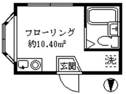 ライフピアアルシオネ(ワンルーム/1階)の間取り写真