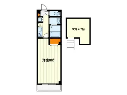NTK16(1K/3階)の間取り写真