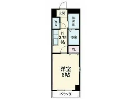 サンコー沙羅(1K/1階)の間取り写真