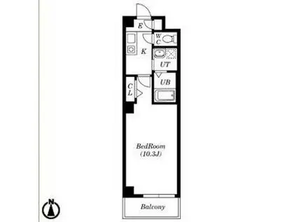 名鉄犬山線 徳重・名古屋芸大駅 徒歩25分 3階建 築18年(1K/2階)の間取り写真
