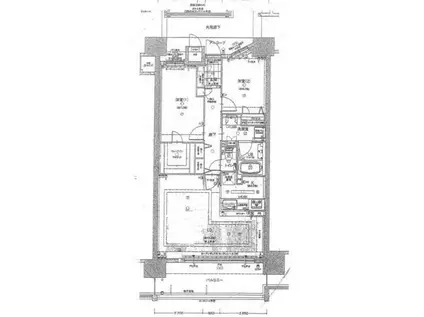 エスリード姫路(2LDK/13階)の間取り写真