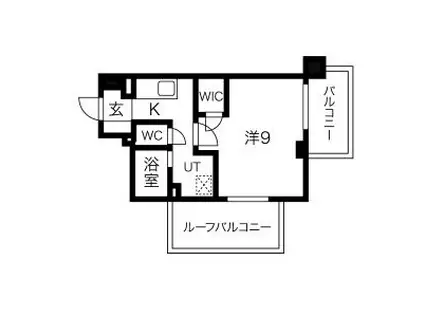 ラグゼナ上前津(1K/14階)の間取り写真