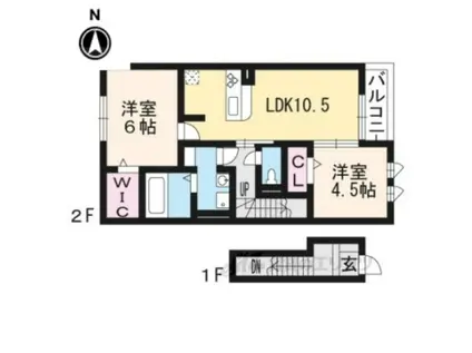 REGARD OF HOUSE(2LDK/2階)の間取り写真