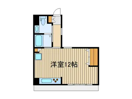 都営大江戸線 光が丘駅 徒歩14分 2階建 築45年(ワンルーム/1階)の間取り写真