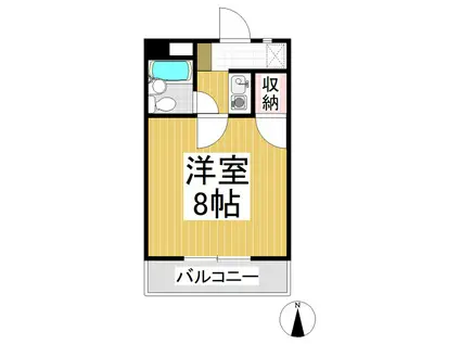 ハイツポーロニア(1K/2階)の間取り写真