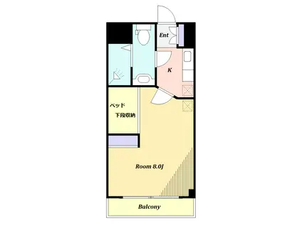 日興パレス東山(1K/12階)の間取り写真