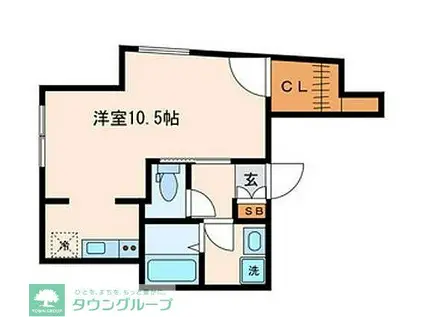 プエブロお茶の水(ワンルーム/1階)の間取り写真