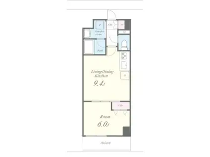 VILLA BLANCHE(1LDK/2階)の間取り写真