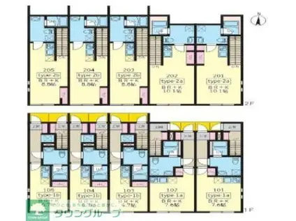 LIGNUM井荻(ワンルーム/1階)の間取り写真