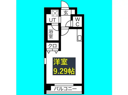 MAISON DE SOREIL(ワンルーム/3階)の間取り写真