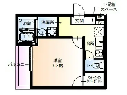 フジパレス京阪北本通(1K/1階)の間取り写真