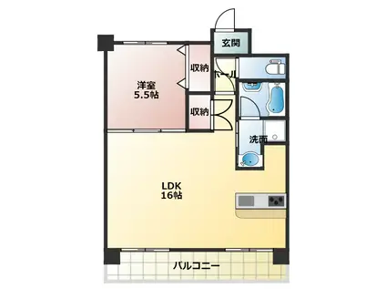 VIN DE NOBLE(1LDK/3階)の間取り写真