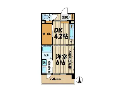 エクセラ鎌倉植木(1K/3階)の間取り写真