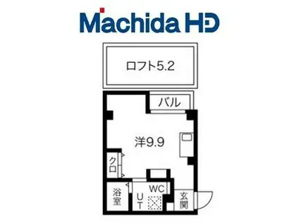 エヌエムキャラントシス(ワンルーム/3階)の間取り写真