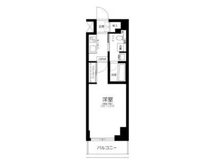 AXAS東新宿アジールコート(1K/14階)の間取り写真