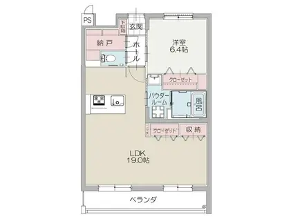 DIOS ILEX 長泉(1LDK/3階)の間取り写真