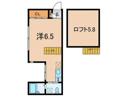 SOLID溝の口(ワンルーム/2階)の間取り写真