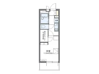 レオパレスアネックスリバティー(1K/3階)の間取り写真