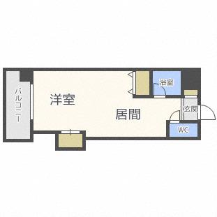 コメンスNO1(1LDK/5階)の間取り写真