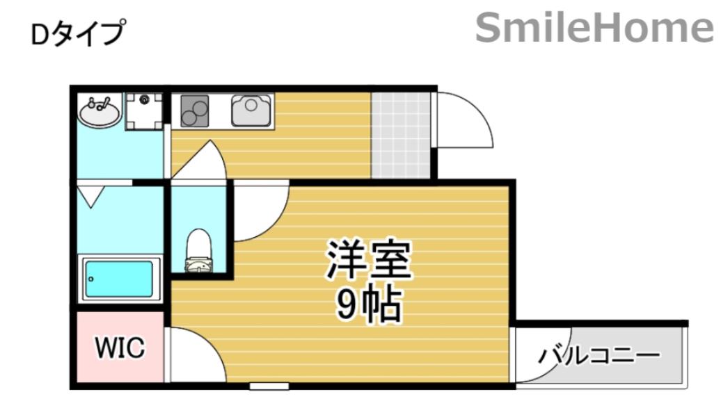 フジパレス住吉公園(1K/1階)の間取り写真