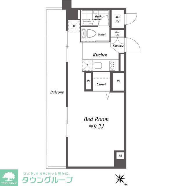 ブルーノコート蒲田(ワンルーム/7階)の間取り写真