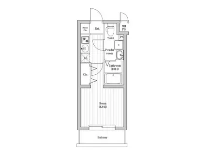 SPコート菊名サウス(1K/1階)の間取り写真