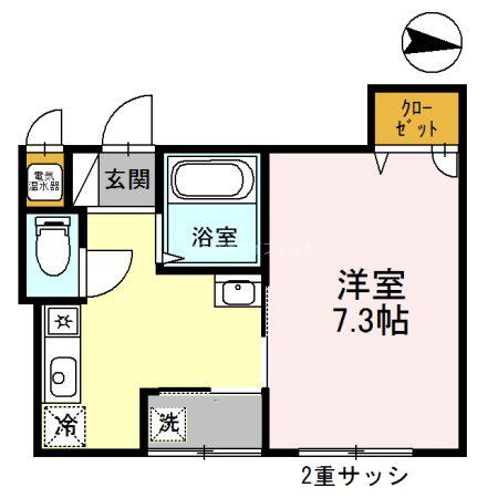 エールとよおかビル(1K/3階)の間取り写真