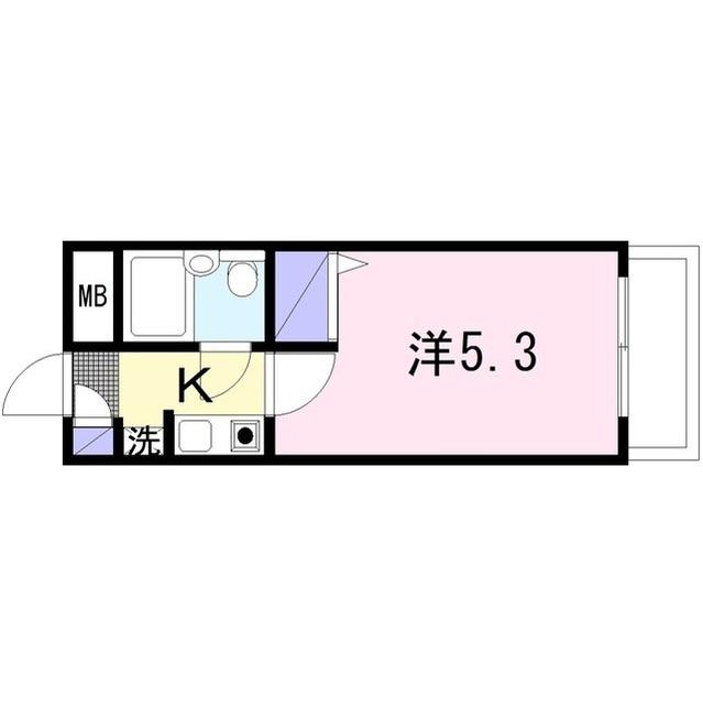 グレイスランド桜ヶ丘(1K/3階)の間取り写真