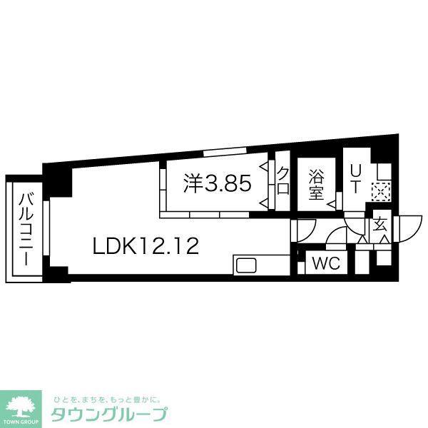 S-FORT熱田花町(1LDK/10階)の間取り写真