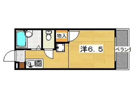 シーザー朝日丘(1K/2階)の間取り写真