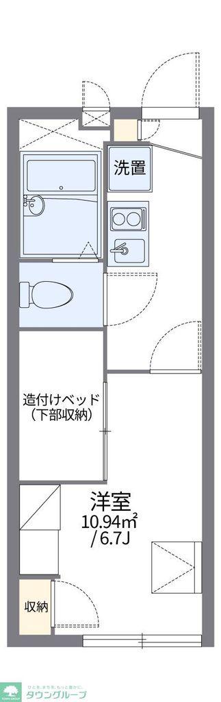 レオパレス豊III(1K/2階)の間取り写真
