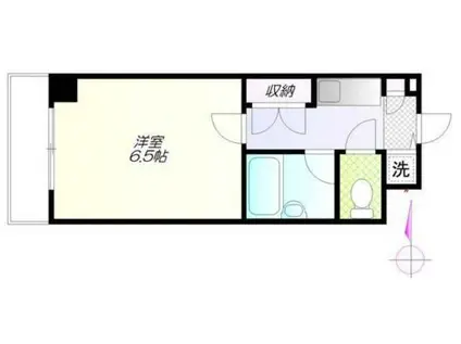 ビュートピネ早稲田(1K/4階)の間取り写真