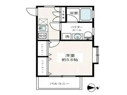 VIVRE本郷(1K/9階)の間取り写真