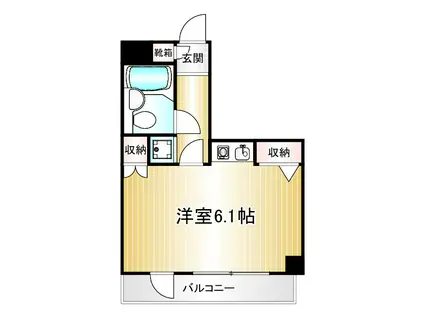 セルベコート鷺宮(ワンルーム/5階)の間取り写真