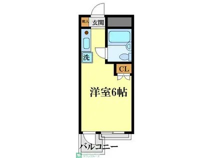 パークアベニュー国分寺VII(ワンルーム/3階)の間取り写真