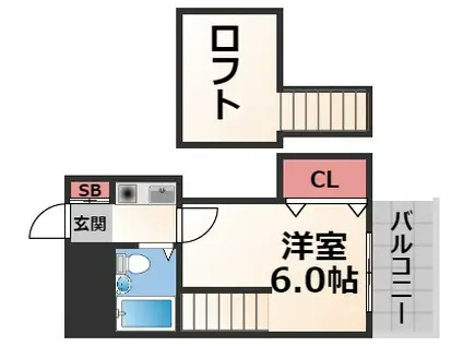 ハウスランド布施(1K/1階)の間取り写真
