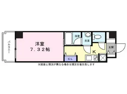 SKYPORT(1K/5階)の間取り写真