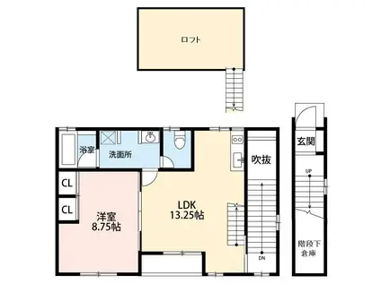 COURT M&M III(1LDK/2階)の間取り写真