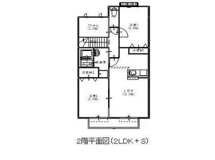 グランドゥール御園(2LDK/1階)の間取り写真