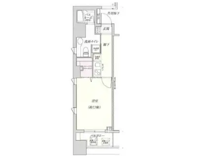 セレッソコート リバーサイドOSAKA(1K/5階)の間取り写真