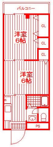 Y-HOME 2(2K/2階)の間取り写真