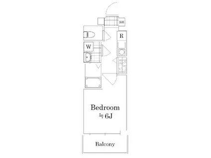 AZEST柴又(1K/1階)の間取り写真