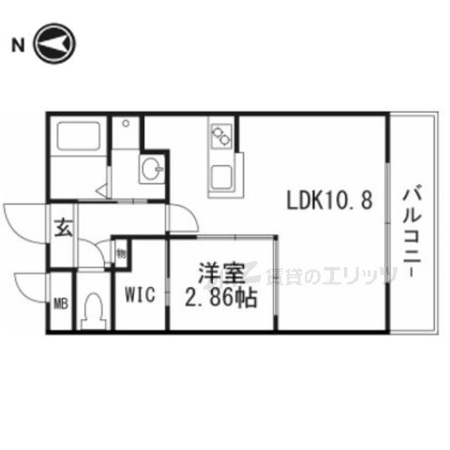 GRANCHE LIERRE(1LDK/1階)の間取り写真