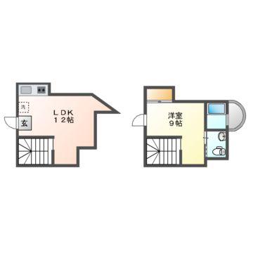 ビアンカーサ水主町 (1LDK/5階)の間取り写真