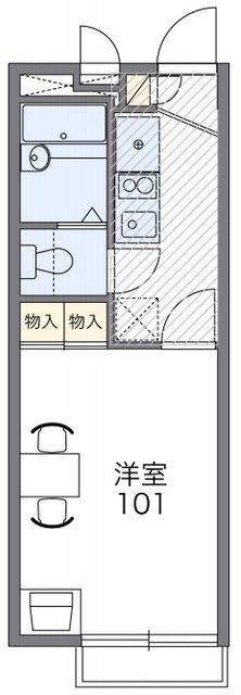 レオパレス屋敷山(1K/2階)の間取り写真